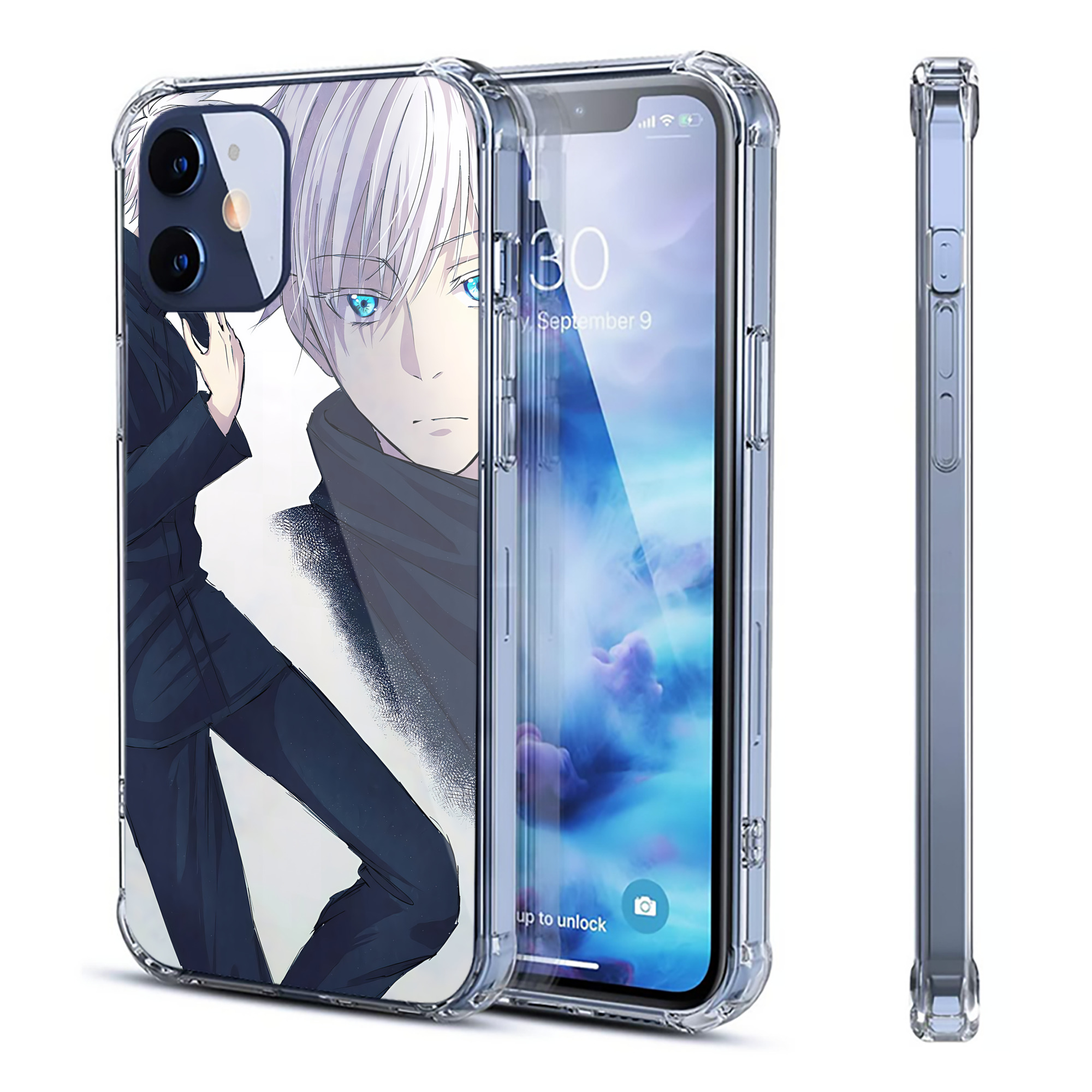 （画像用） 呪術廻戦 Jujutsu Kaisen 【iPhone 12シリーズ対応】透明スマホケース（クリアソフトケース）